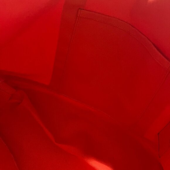 Baboon to the Moon Canvas Tote Bag in Mandarin Red - Picture 8 of 8